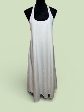 Zara Cream Halter Neck Maxi Dress